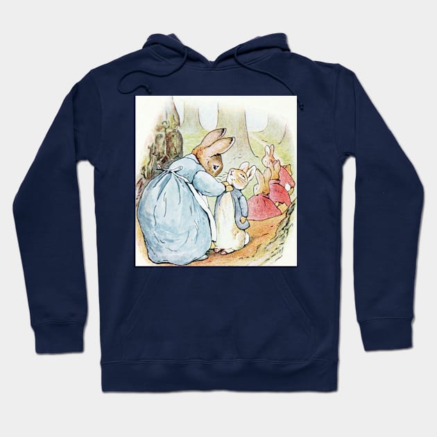 Mrs. Rabbit Tells Peter to Behave - Beatrix Potter Hoodie by forgottenbeauty